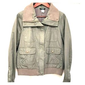 JCrew Twill Bomber Utility Military Jacket